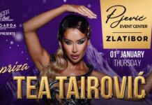 Event centar Pjević repriza Nove godine – Tea Tairović za sjajan prvi dan 2026! pjević-event-centar-zlatibor-repriza-nove-godine-2026