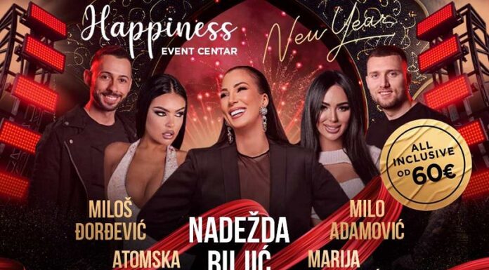 Happiness Event Centar Nova godina 2026 – veče puno muzike, emocija i luksuza happiness-event-centar-nova-godina-2026
