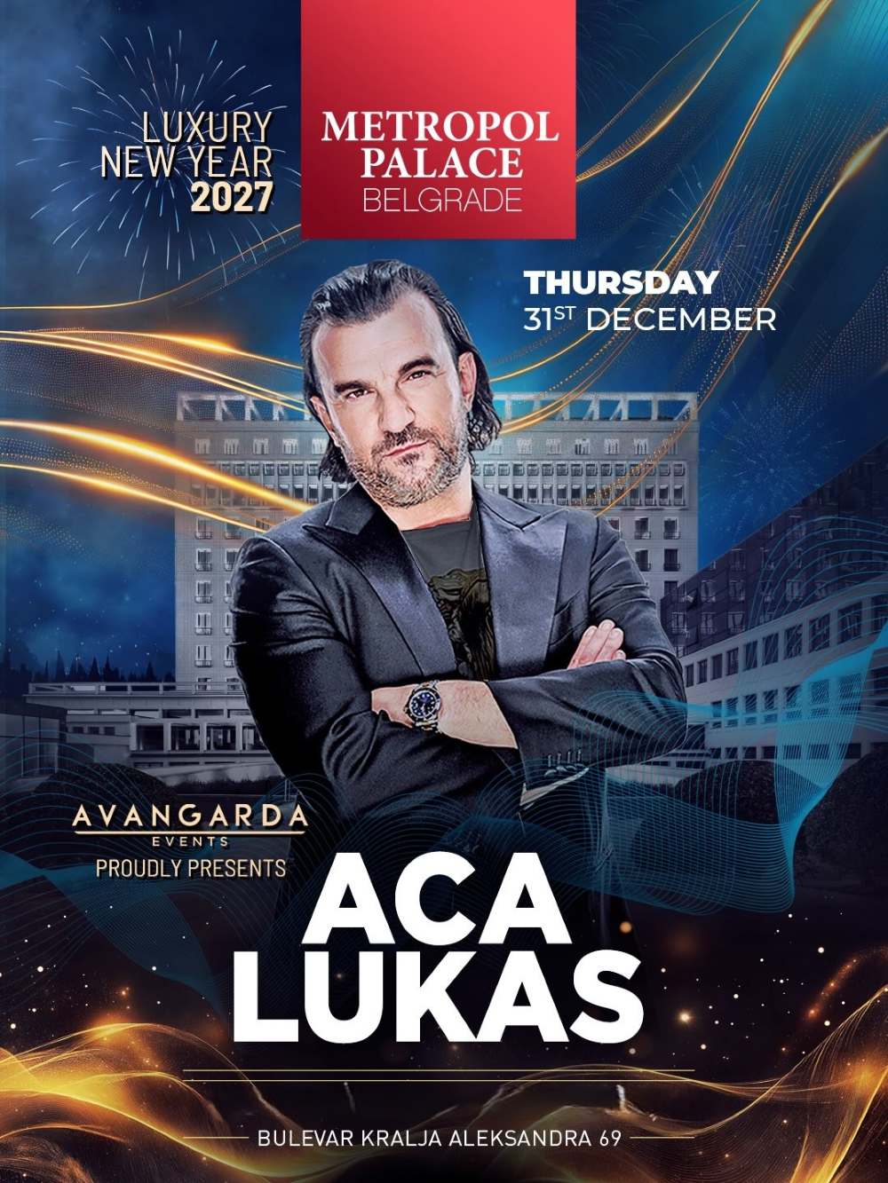Aca Lukas Nova godina 2027 - Hotel Metropol Palace Beograd