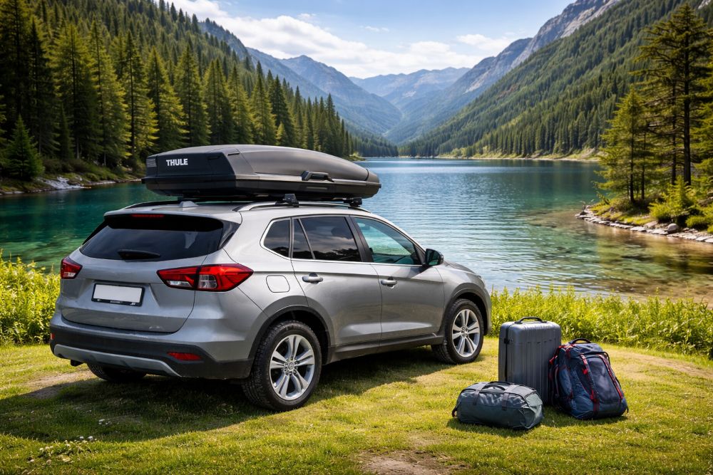 Krovni koferi i nosači Thule – iznajmljivanje kao kompletna usluga