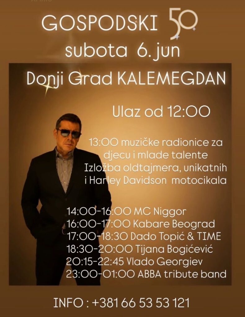 ‘Gospodski 50’ na Kalemegdanu - Vlado Georgiev priprema veliki rođendanski koncert za pamćenje