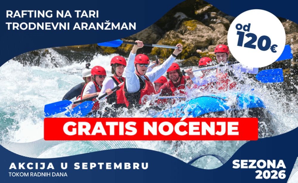 Septembar je stvoren za rafting Tarom