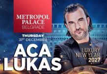 Aca Lukas Nova godina 2027 – Metropol Palace ulazi u prazničnu noć sa velikim imenom