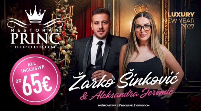 Restoran Princ Nova godina 2027 – rezervišite doček koji ćete dugo pamtiti!